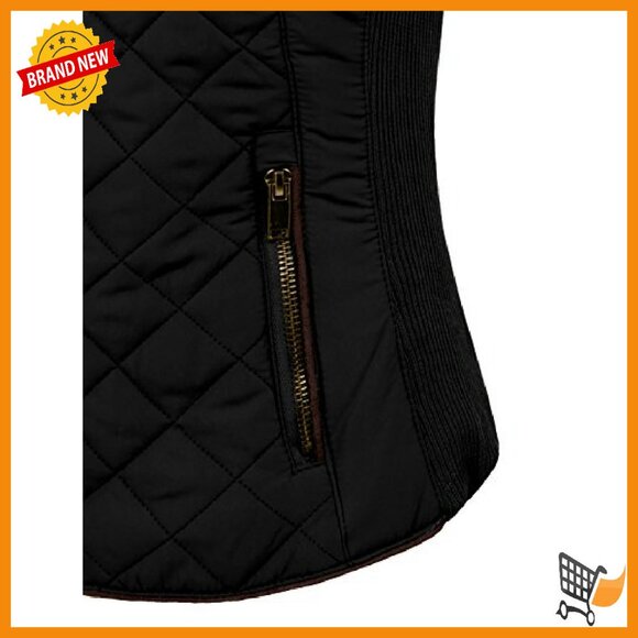 Lightweight Quilted Zip-Up Vest for Women, Slim Fit, Weatherproof - Picture 5 of 6